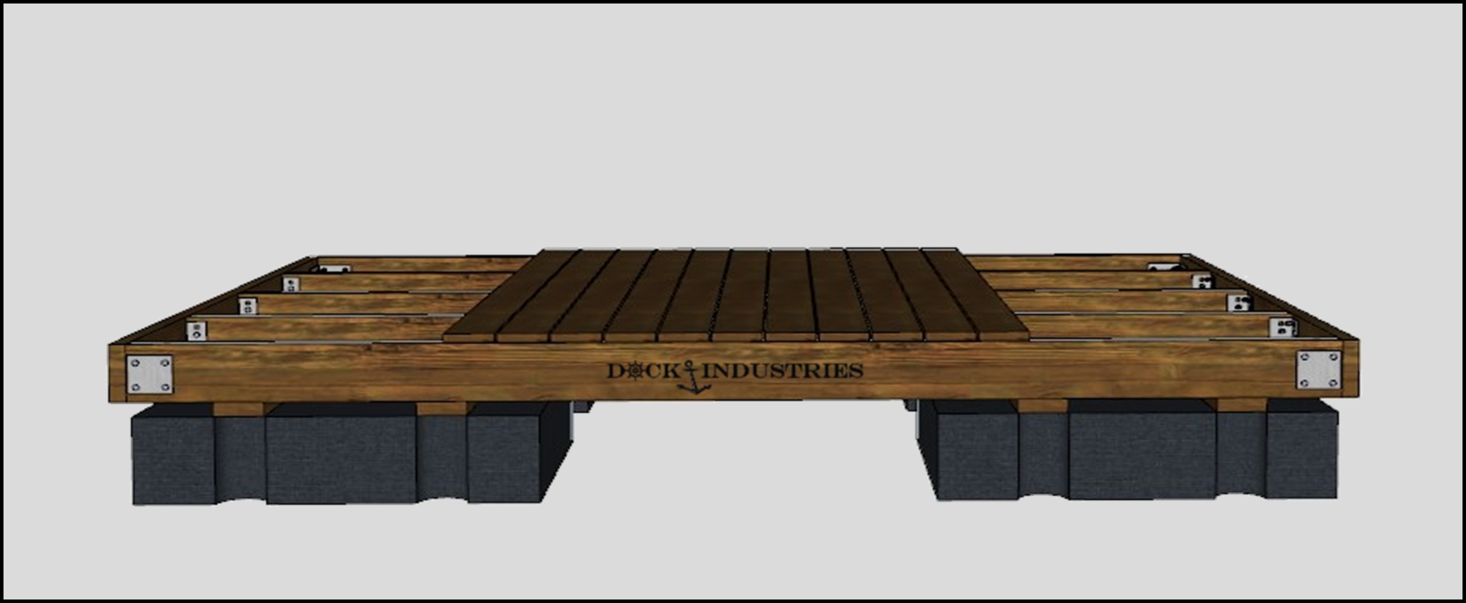 Residential dock kit 8'x12' - Unanchored