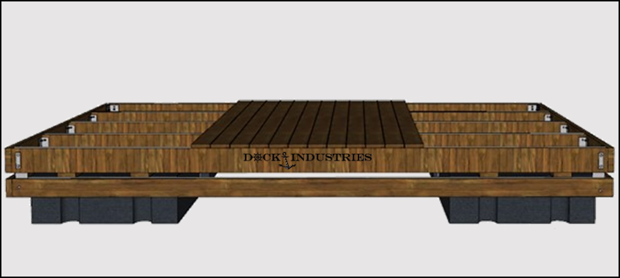 Commercial dock kit 8'x16' - Unanchored