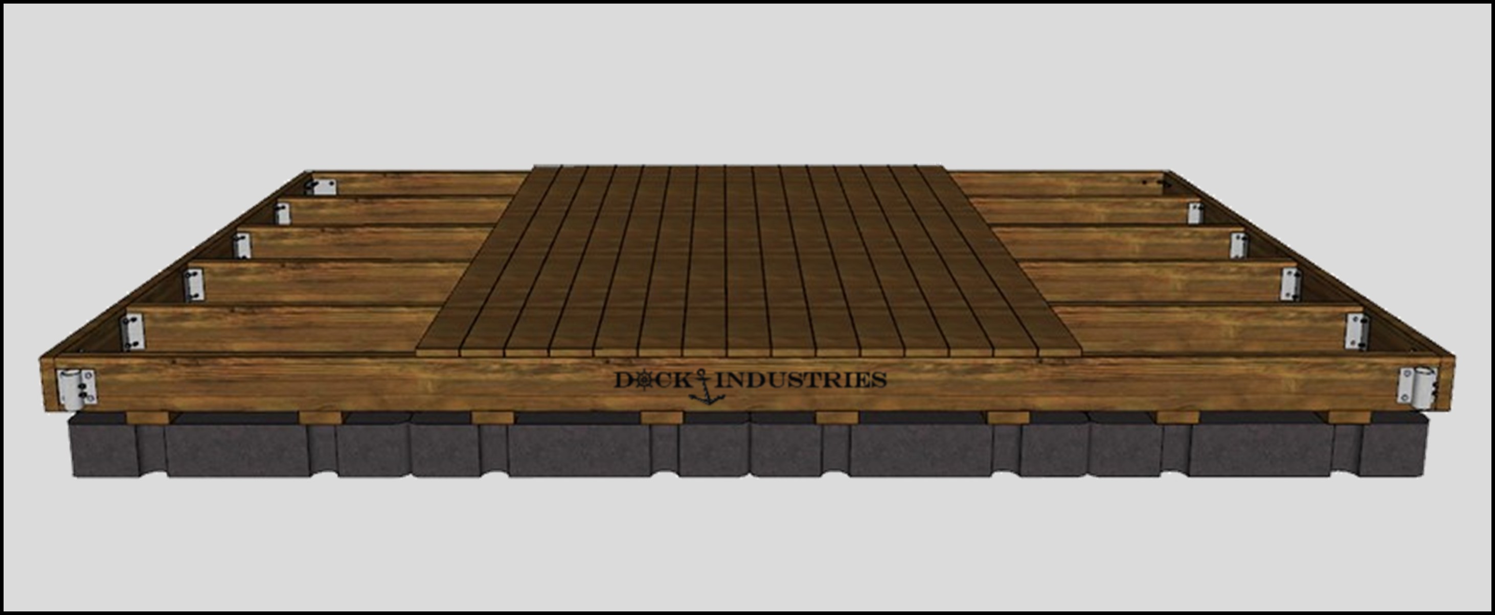 Residential dock kit 10'x16' - For posts