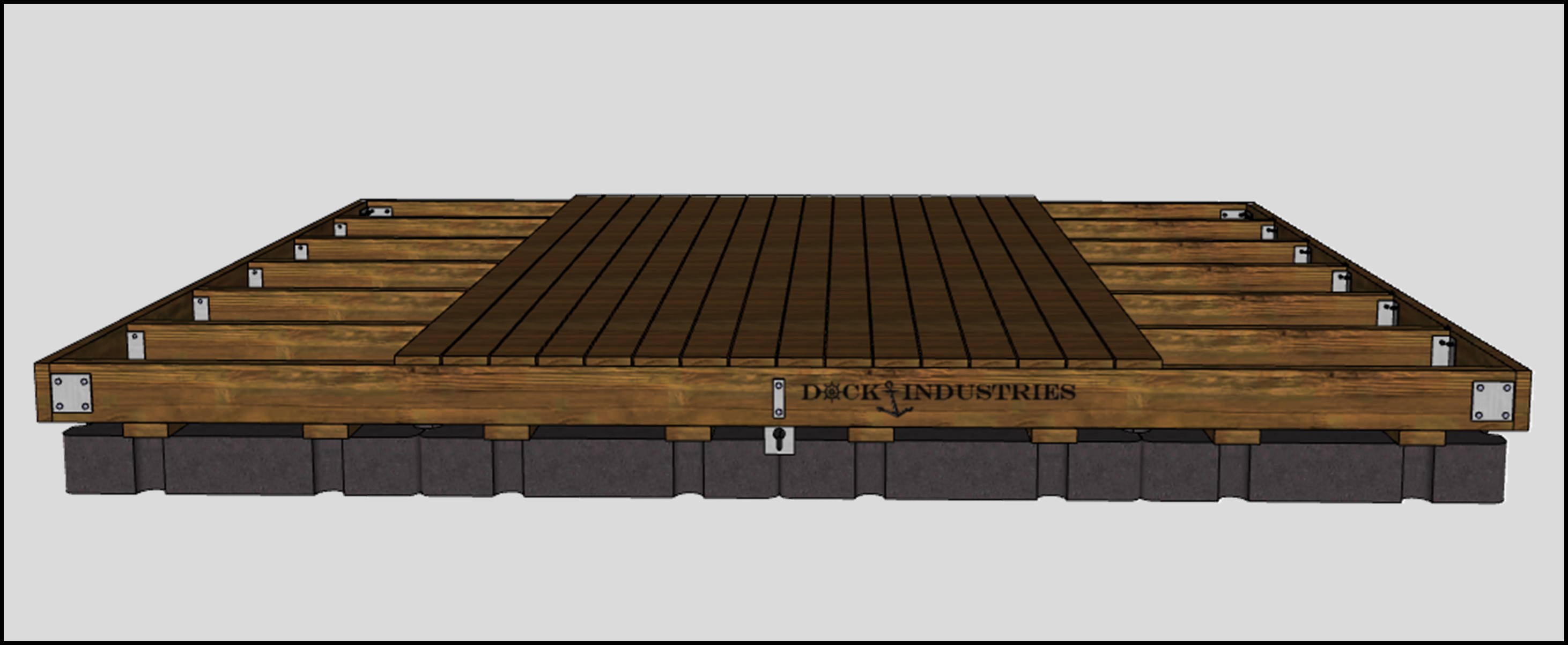 Residential dock kit 12'x16'