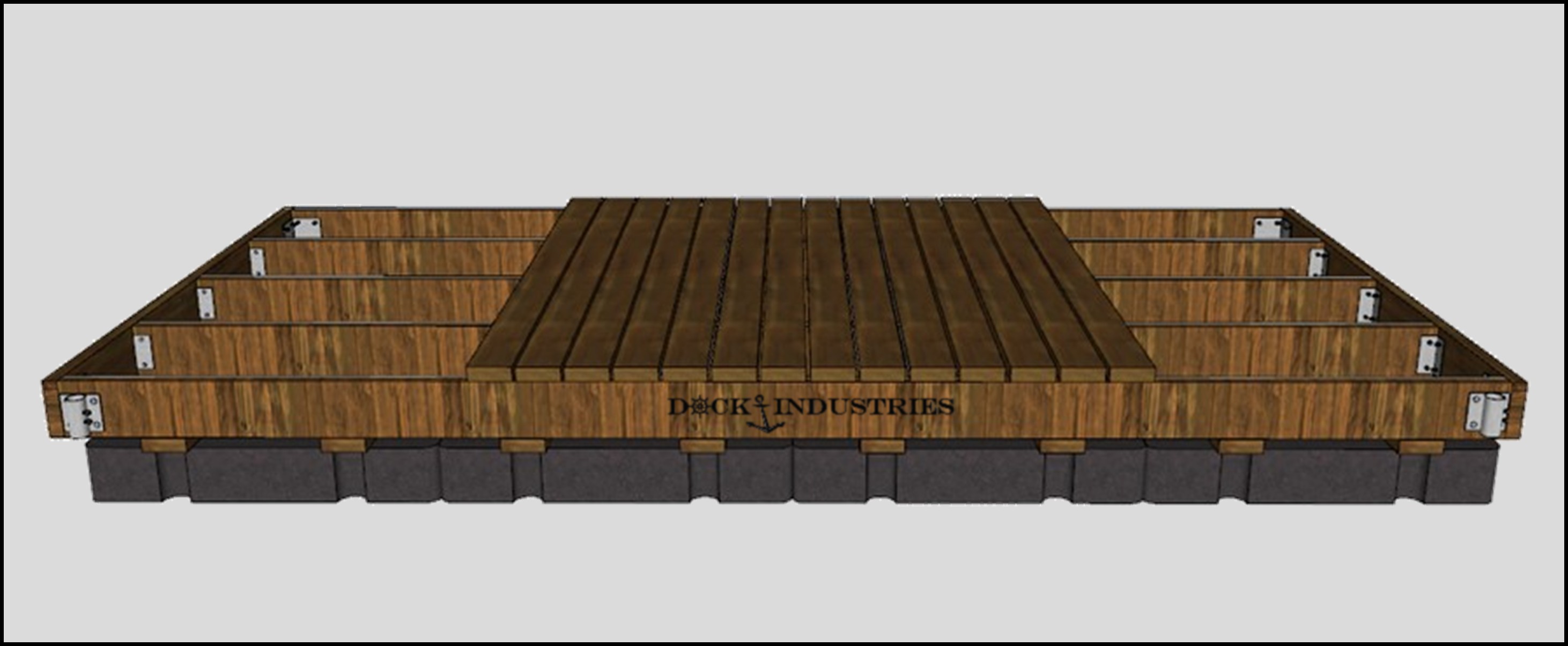 Residential dock kit 8'x16' - For posts