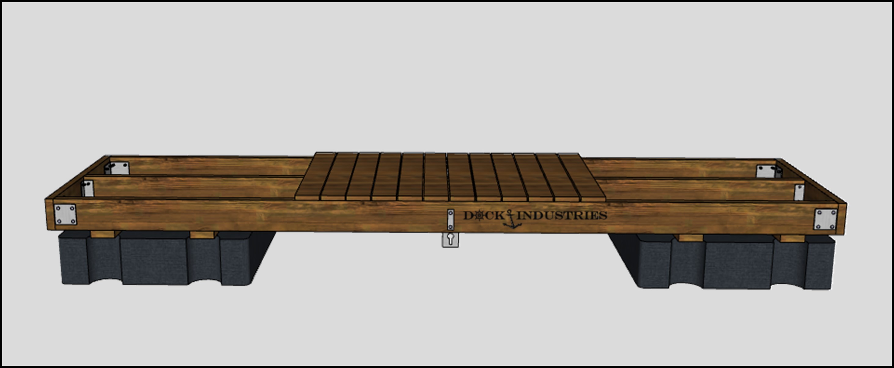 Residential dock kit 4'x16'