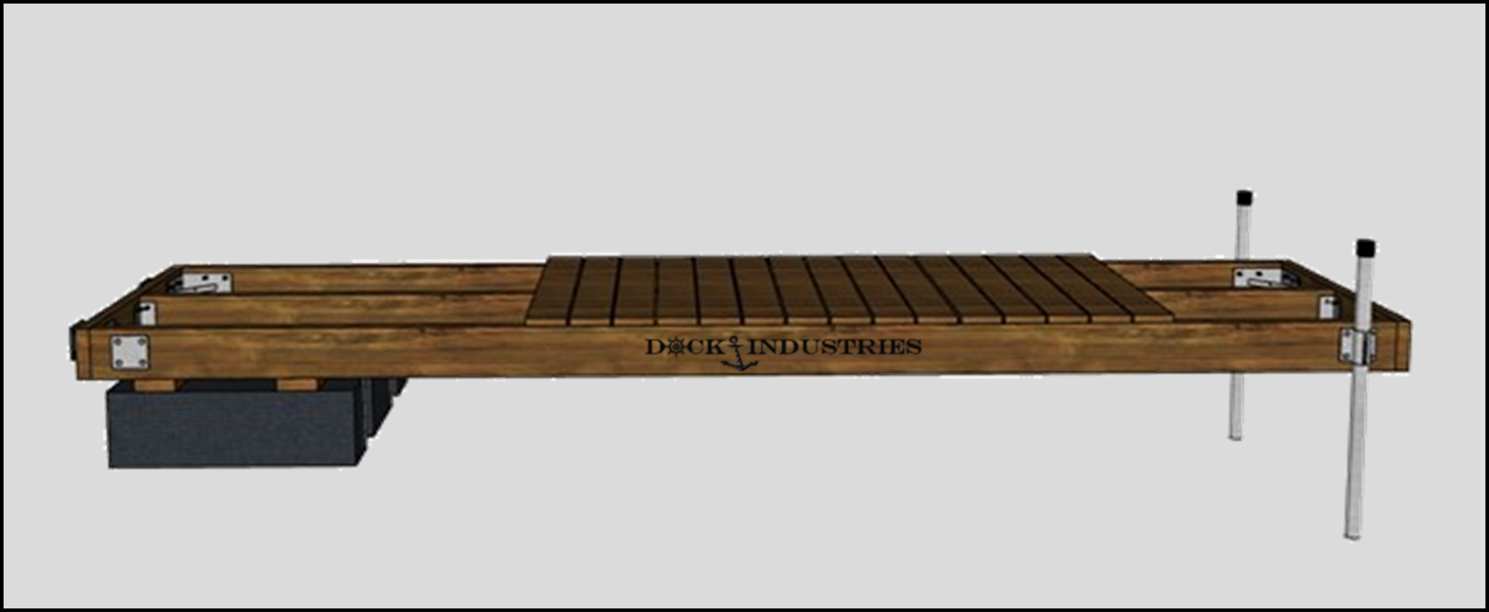 Heavy Duty dock kit 4'x16' Semi-Floating