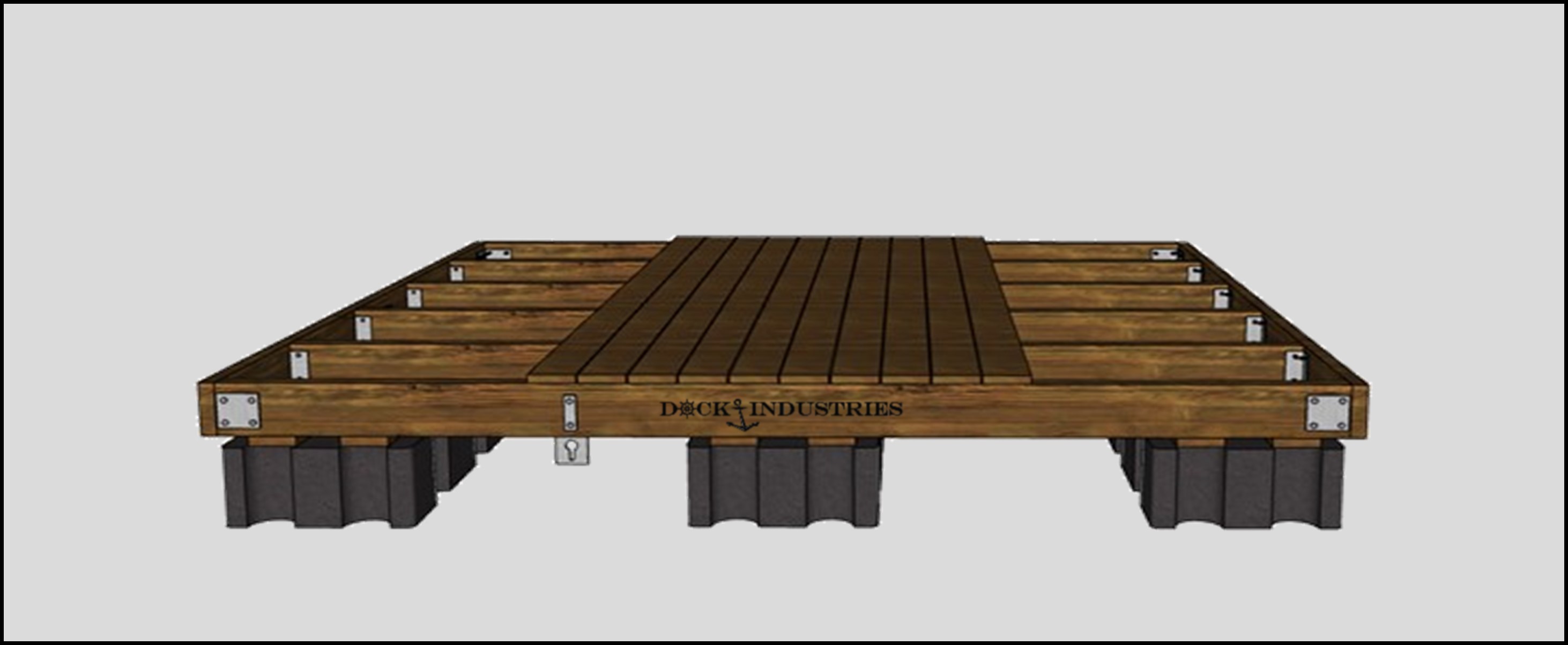 Residential swim raft 10'x10' kit