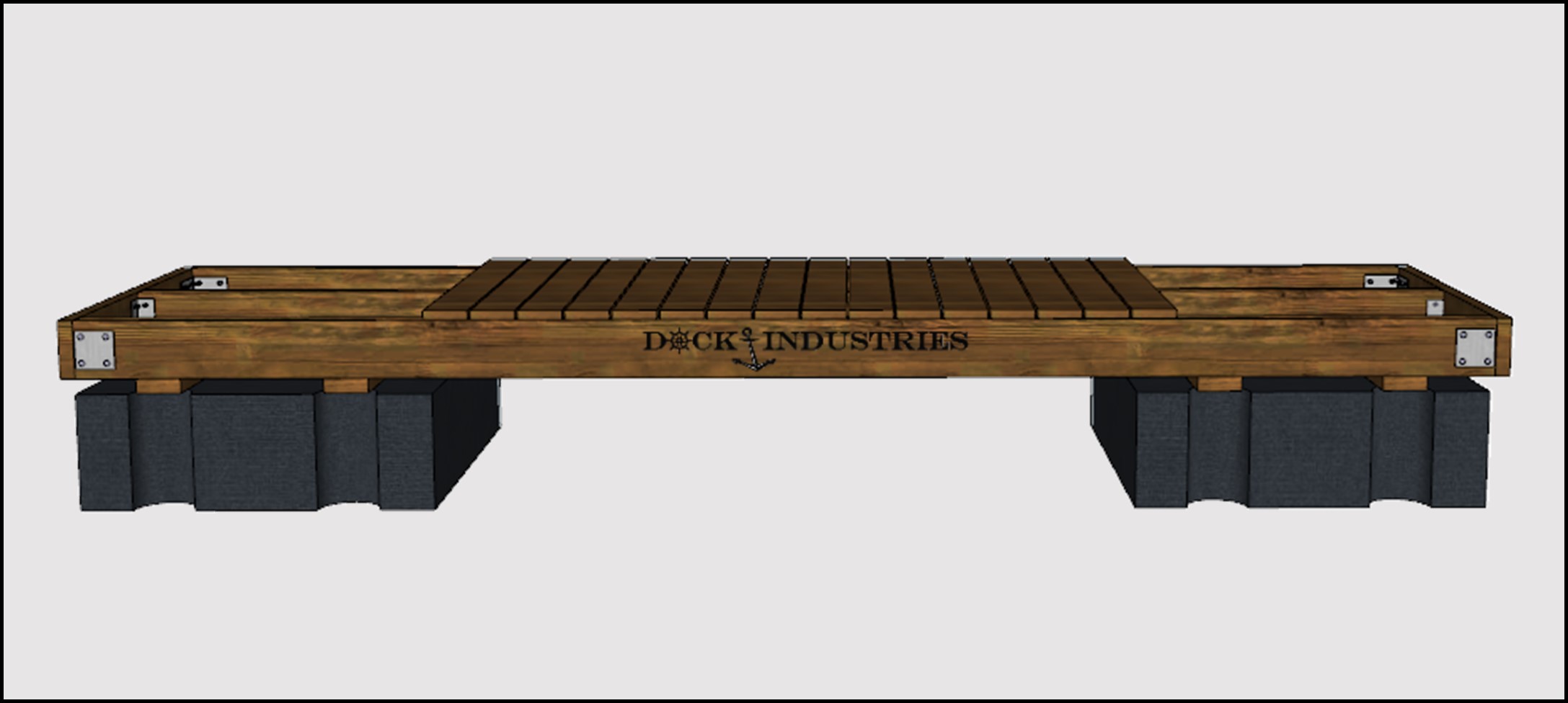 Residential dock kit 4'x16' - Unanchored