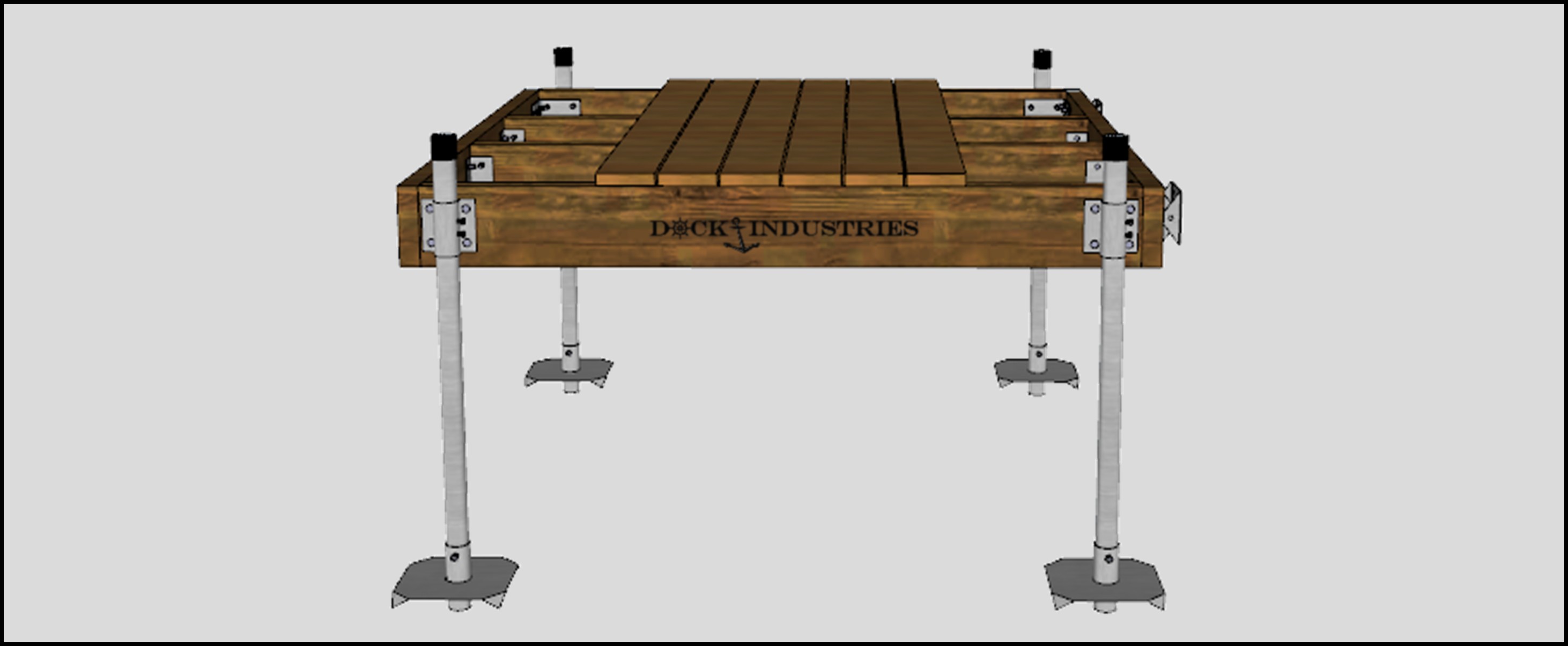 Ensemble de quai fixe Résidentiel 6'